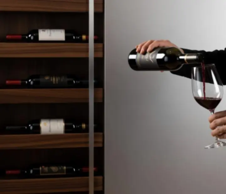A sommelier presenting a curated wine selection at Showdownsupper.